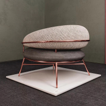 Light extravagant single sofa Nordic modern minimalist living-room designer-like board room cloth art casual sofa chair round