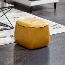 Minimalist living-room sofa tea table stool short stool Home Nordic Fashion light and luxurious leather Sofa Stool stool for changing shoes stool