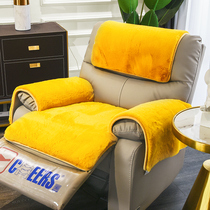 Chivas plush leather sofa cushion winter non-slip first-class sofa cover Nordic modern simple light luxury style