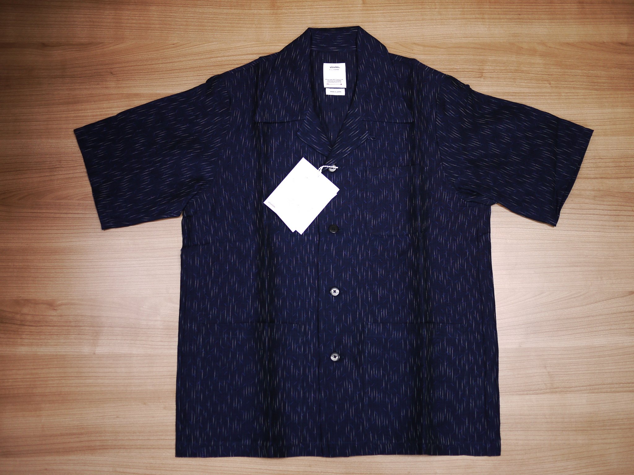Visvim青春短袖襯衫ELLERY SHIRT S/S NAVY現貨