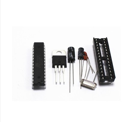 ATMEGA328P-PU　IC座　16M晶振　LM7805 套件