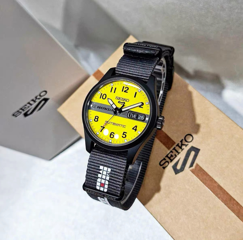 Seiko No. 5 and Honda Honda Co-Branded Limited Edition Sports and Leisure Mechanical Watch Hdb010K1