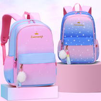 Childrens school bag female primary school students first grade two four three to six girl princess cute lightweight wear-resistant load-reducing ridge protection