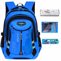 Primary school school bag 1-3-6 grade male and female children 6-12 years old load reduction wear-resistant lightweight waterproof shoulder bag