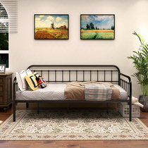 European-style sofa bed dual-purpose iron bed for one person small apartment living room study room nap simple multi-functional iron sofa