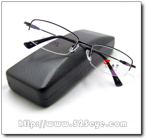 525eye Thousand Baidu Classic Memory Glasses Frame Men's Large Myopia Glasses Frame Thin Square Half Frame 6061
