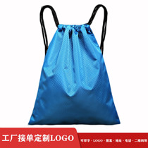 Sports waterproof pull drawstring backpack training advertising small backpack bag printing logo travel corset pocket customization