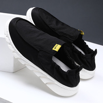 Mens shoes Spring and summer quick-drying canvas shoes Mens Doudou shoes Mens fashion shoes Mens casual pedal soft lazy cloth shoes