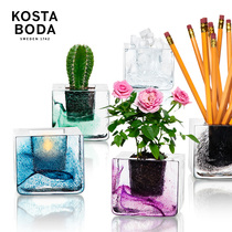 Kosta Boda Brick Votive simple square Candlestick elegant ornaments holiday gift