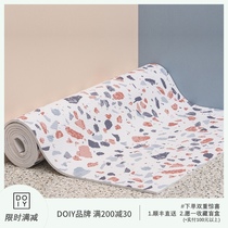 Clearance 5 fold Spanish DOIY niche design terrazzo yoga mat can carry back portable gift for girlfriend