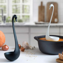 Israel Oto suspended swan soup spoon does not fall long handle high temperature melamine creative soup spoon home large