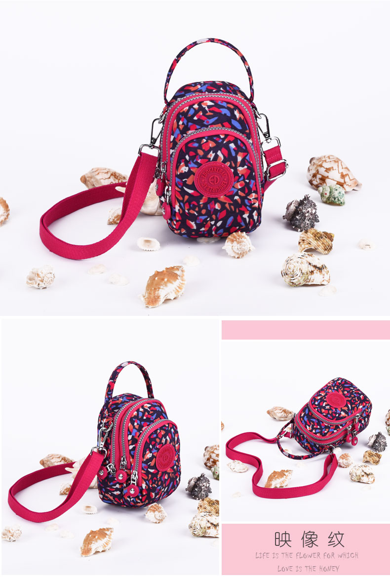 Yidu túi nữ 2019 mới Messenger túi nữ Túi vải Oxford mini nylon vai vải túi điện thoại di động - Túi điện thoại túi đựng điện thoại treo cổ