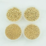 Медные бусины, глянцевое украшение-шарик, браслет из бисера ручной работы, браслет с одной бусиной, 18 карат