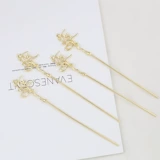 Металлическая китайская шпилька ручной работы, аксессуар для волос, аксессуары, DIY