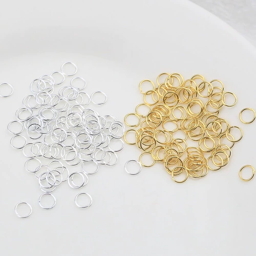 Открытие протокола кольцо 18 тыс. Сумка золото, серебряное белое золото отверстие o Кольцо C Круг соединяющий кольцо DIY Pure Медные ювелирные аксессуары