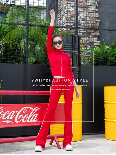 Осенние модные штаны, комплект, спортивный костюм, 2022, облегающий крой