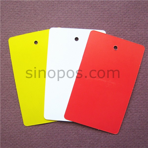 Large color blank hanging card product price label paper card with hole clothing hangtag price tag hanging tag - Taobao