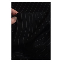 Lap Lap Fashion Fabric Pure Black Vertical Stripe Stripe Soft Pituitaire tissu Largeur 150 cm