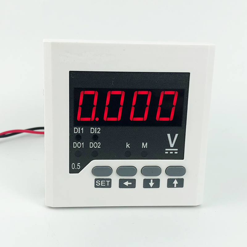 Single phase DC voltage meter millivolt meter Upper and lower relay output LED AC digital intelligent alarm 380V