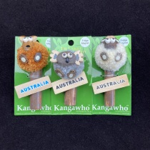 Australian cartoon refrigerator stickers animal shape wool ball tree stump refrigerator stickers country style kangaroo koala sheep