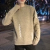 Mùa đông Nhật Bản retro áo len nam dày ấm Hàn Quốc phiên bản của Slim thủy triều sinh viên vài Harajuku phong cách cá tính áo len