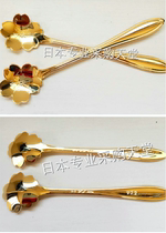 Japanese Salus Cherry Blossom Shaped Flower Shape Stainless Steel Coffee Spoon Stir Spoon Spoon Japan Made