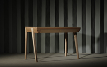 Yi carved solid wood furniture E T desk writing desk simple design black walnut hard maple drawer learning table wood wax oil