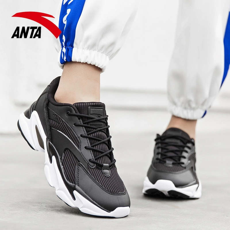 Anta old shoes giày nữ giày bình thường 2020 mới mùa thu và mùa đông nữ giày thể thao lưới nhẹ hàng đầu trang web chính thức - Dép / giày thường