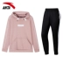 Anta sport suit nữ mùa xuân 2019 mới chính hãng áo len trùm đầu mặc thường phục chạy bộ thể thao - Thể thao sau quần áo bộ thể thao nữ Thể thao sau