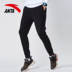 Quần thể thao Anta quần nam mùa đông 2019 mới chính hãng dệt kim kín miệng chân quần giản dị quần nam quần thể thao 3 sọc Quần thể thao