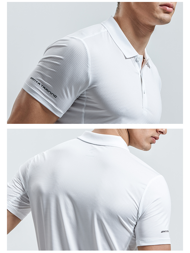 Anta ngắn tay T-Shirt nam nửa tay áo mùa hè thoáng khí và nhanh chóng làm khô POLO áo sơ mi giản dị chạy thể dục thể thao áo polo thể thao nam