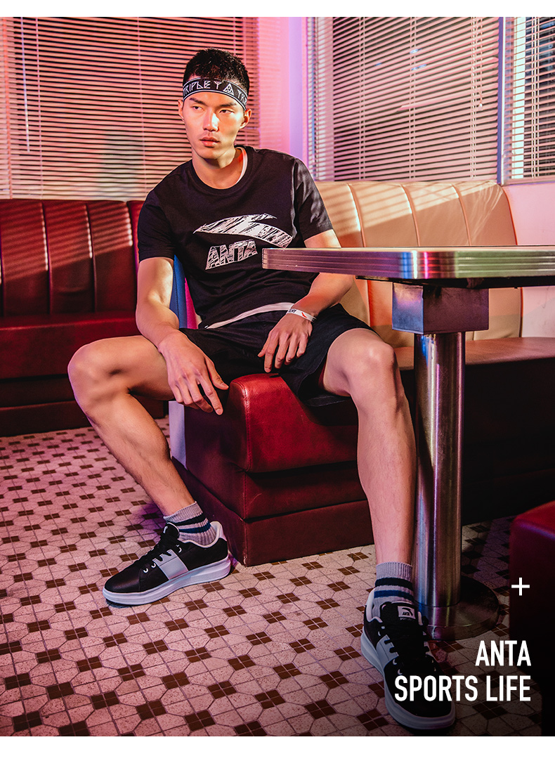 Anta ngắn tay T-Shirt nam nửa tay áo mùa hè thoáng khí nhanh chóng làm khô giản dị ve áo mỏng thể thao áo sơ mi POLO áo sơ mi áo ba lỗ the thao