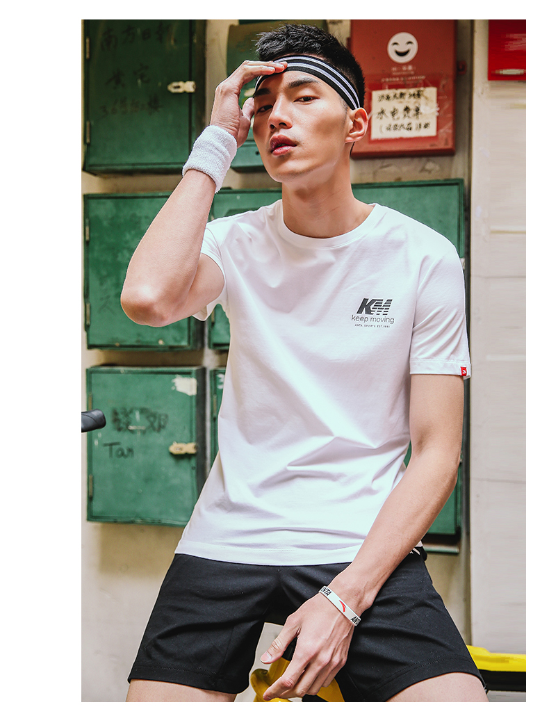 Anta tay ngắn nam 2019 mới tay áo sơ mi khô nhanh tay áo thoáng khí chạy bộ thể thao nam 15827153 áo ba lỗ thể thao nữ