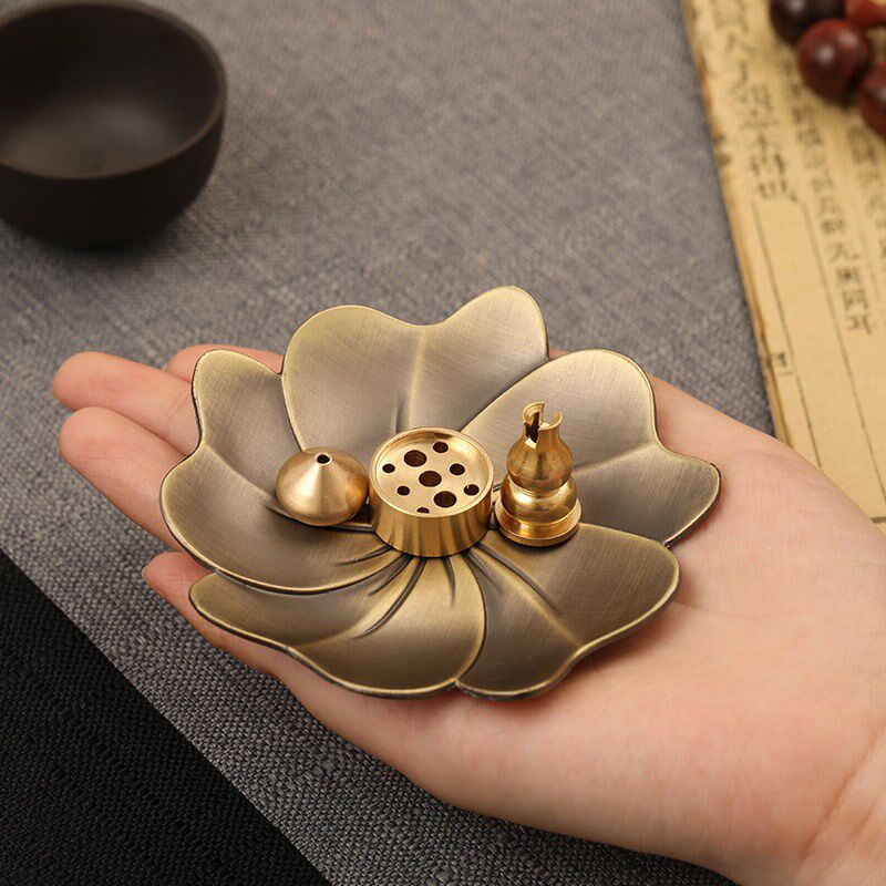 Incense incense seat home indoor wire incense burner brass aromatherapy furnace antique decoration sandalwood tea ceremony Zen agarwood incense holder