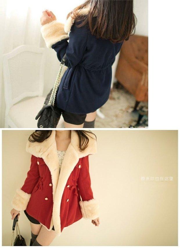 Cộng với áo khoác nhung dày denim nữ mùa đông lông lớn cổ áo Phiên bản Hàn Quốc đầu máy áo khoác lông cừu nữ sinh viên áo khoác ngắn thời trang nữ 2021
