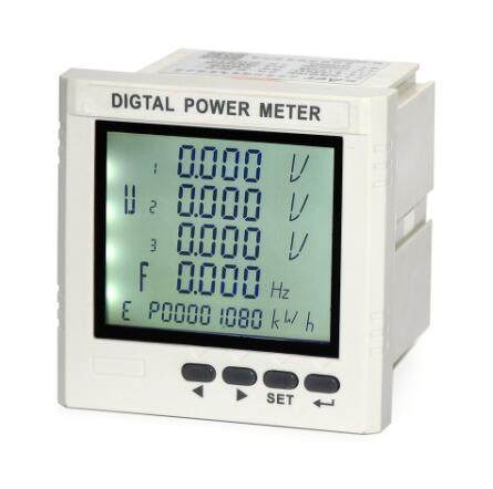 Three-phase digital current, voltage and power combination multifunctional power instrument LCD power digital network meter 485