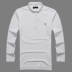 Đầu cừu thêu cotton co giãn đính cườm nam dài tay áo polo nam ve áo dài tay áo thun PL-93 áo thun nam có cổ lacoste Polo