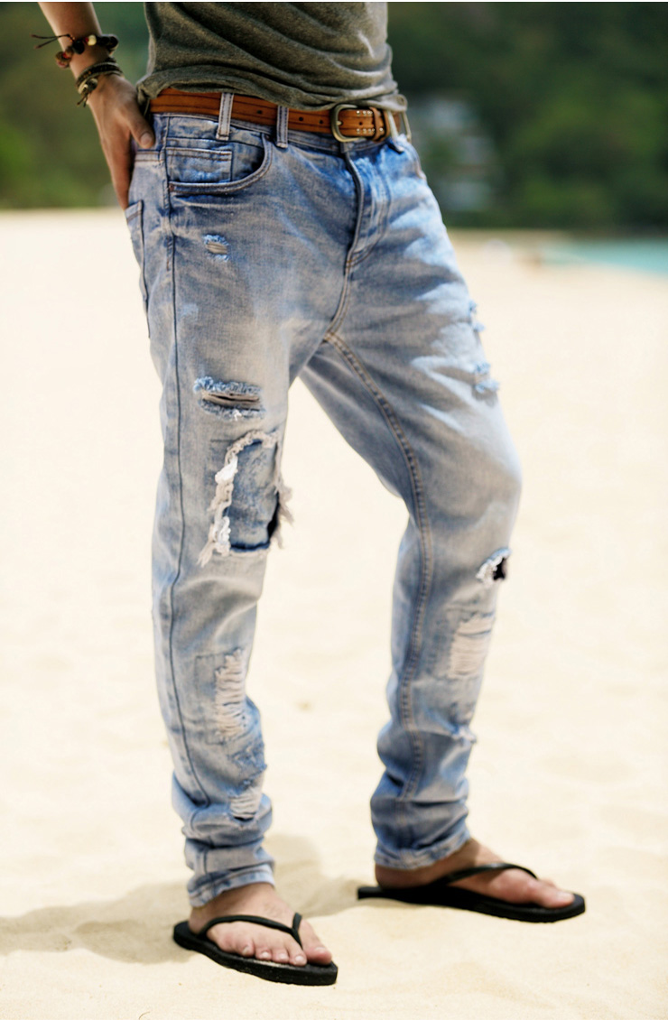 Jeans pour jeunesse pieds Slim pour printemps - Ref 1483298 Image 56