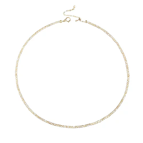 Брендовое оригинальное ожерелье из кварца, цепочка до ключиц, США, 14 карат, (в наличии на складе)