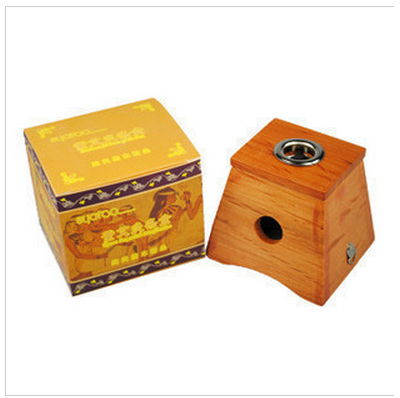 橡木单孔艾灸盒艾灸器具关节温灸盒家用随身灸颈椎部用艾灸艾条盒
