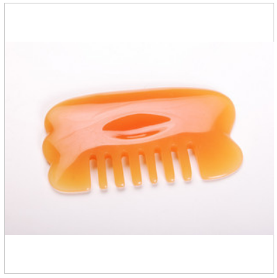 两用蜜蜡刮痧按摩梳子树脂刮痧板头部保健按摩专用刮痧梳