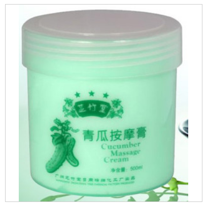 芝竹堂青瓜按摩膏按摩油足疗膏身体护理用品清爽肌肤嫩白