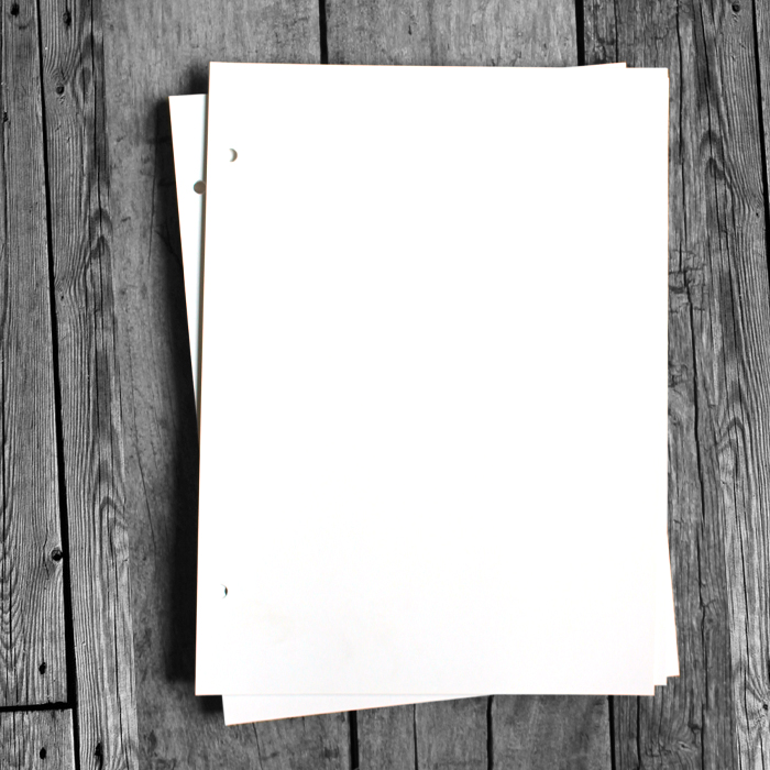 A4 retro loose leaf Kraft paper light paper thick cow card Dutch white card inner page sketch sketch painting blank replacement core