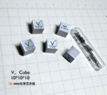 Real shot metal vanadium periodic table cube side length 10mm average 6 2g V 99 9 vanadium cube