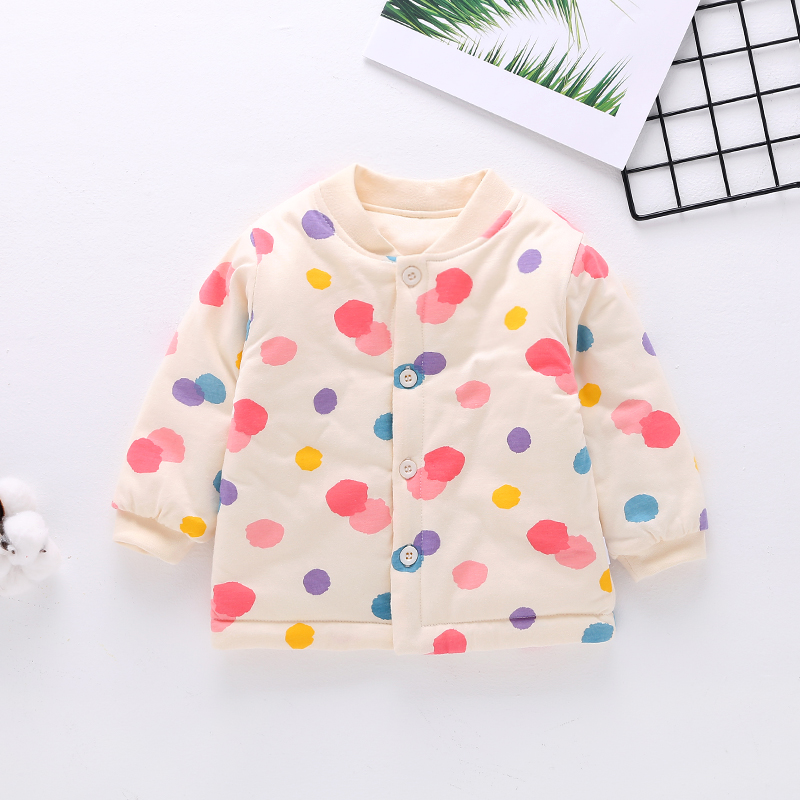 Baby spring and autumn thin cotton coat cotton jacket inner tank cotton baby cotton jacket cotton jacket cotton jacket thick warm jacket children's jacket top