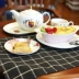 Hiện đại tối giản kẻ sọc placemats sinh viên vải placemat nhà cách nhiệt pad vải bảng mat thực phẩm ảnh con lắc vải