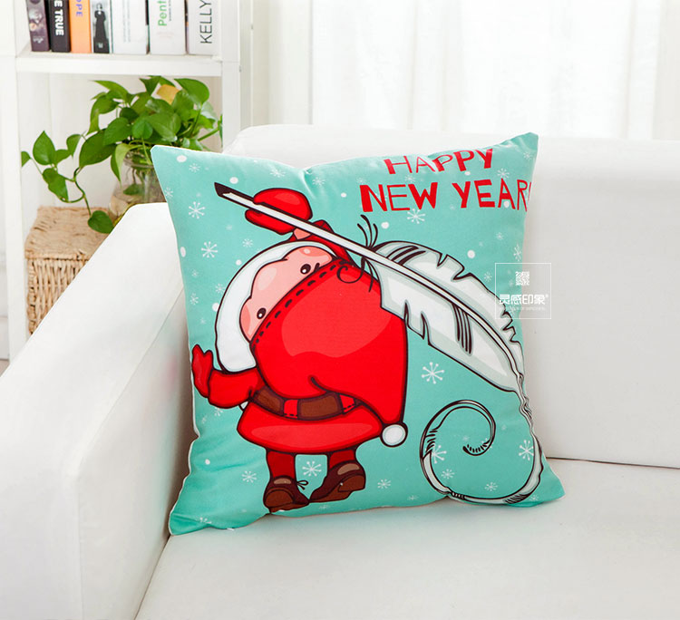Quà tặng Giáng sinh Bắc Âu Năm mới Phòng khách Sofa Văn phòng Đệm Hoạt hình Trẻ em Lưng Tựa Gối văn phòng 2 trong 1