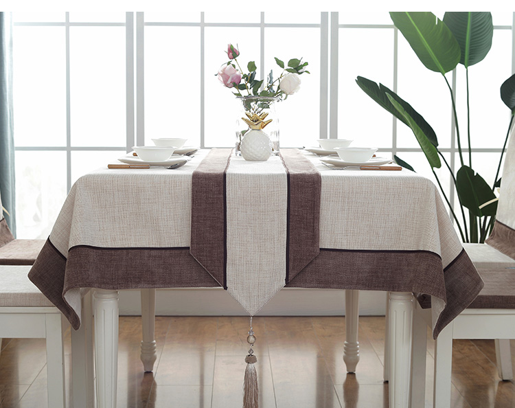 Vải cotton Bắc Âu nghệ thuật hình chữ nhật ăn khăn trải bàn châu Âu vải retro ghế châu Mỹ phòng khách nhung khăn trải bàn khăn trải bàn học