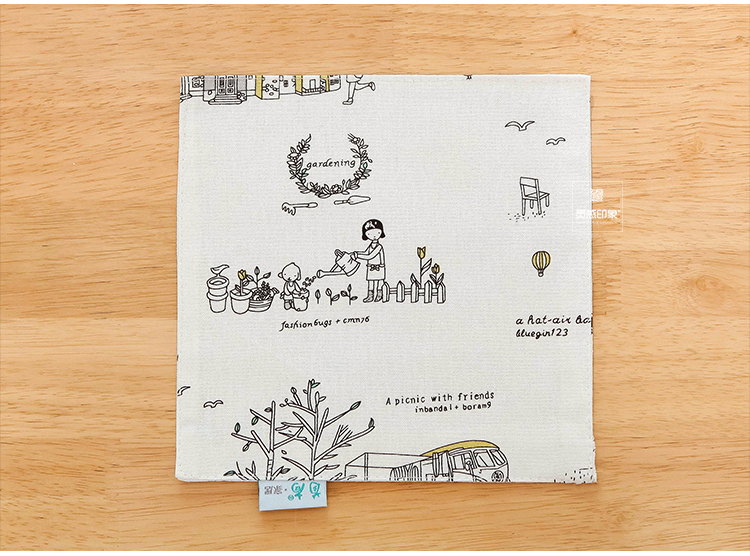 Placemat cotton linen nghệ thuật cách nhiệt thực phẩm phương tây chống bỏng coaster bảng mat nhà vuông tách trà mat bảng vải ảnh