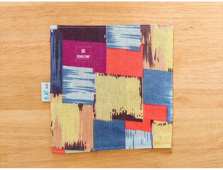 Placemat cotton linen nghệ thuật cách nhiệt thực phẩm phương tây chống bỏng coaster bảng mat nhà vuông tách trà mat bảng vải ảnh khan trải bàn